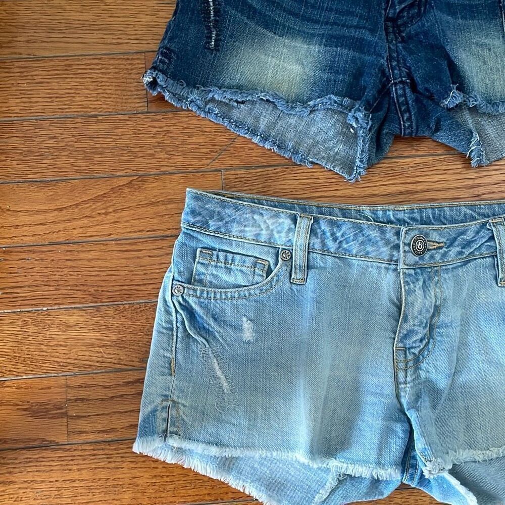 Bullhead bundle denim jeans linen 4 shorts summer pants juniors teens size 3 - Picture 5 of 15